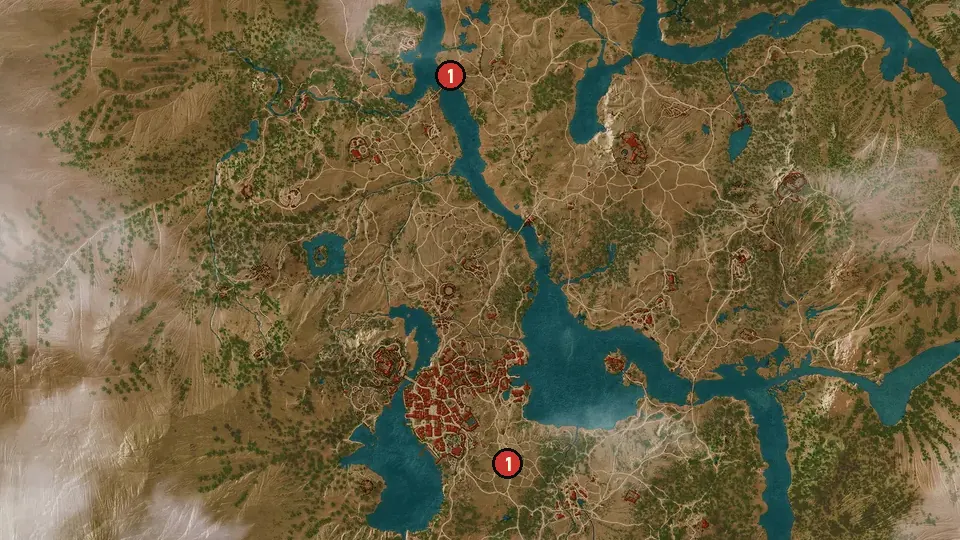 Map of the Wine Wars: Belgaard objectives around Plegmund's Bridge